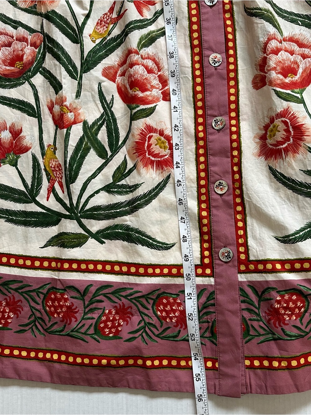 FARM Rio Ainika Floral Print Maxi Dress, Cream/Red NWT - Picture 10 of 14
